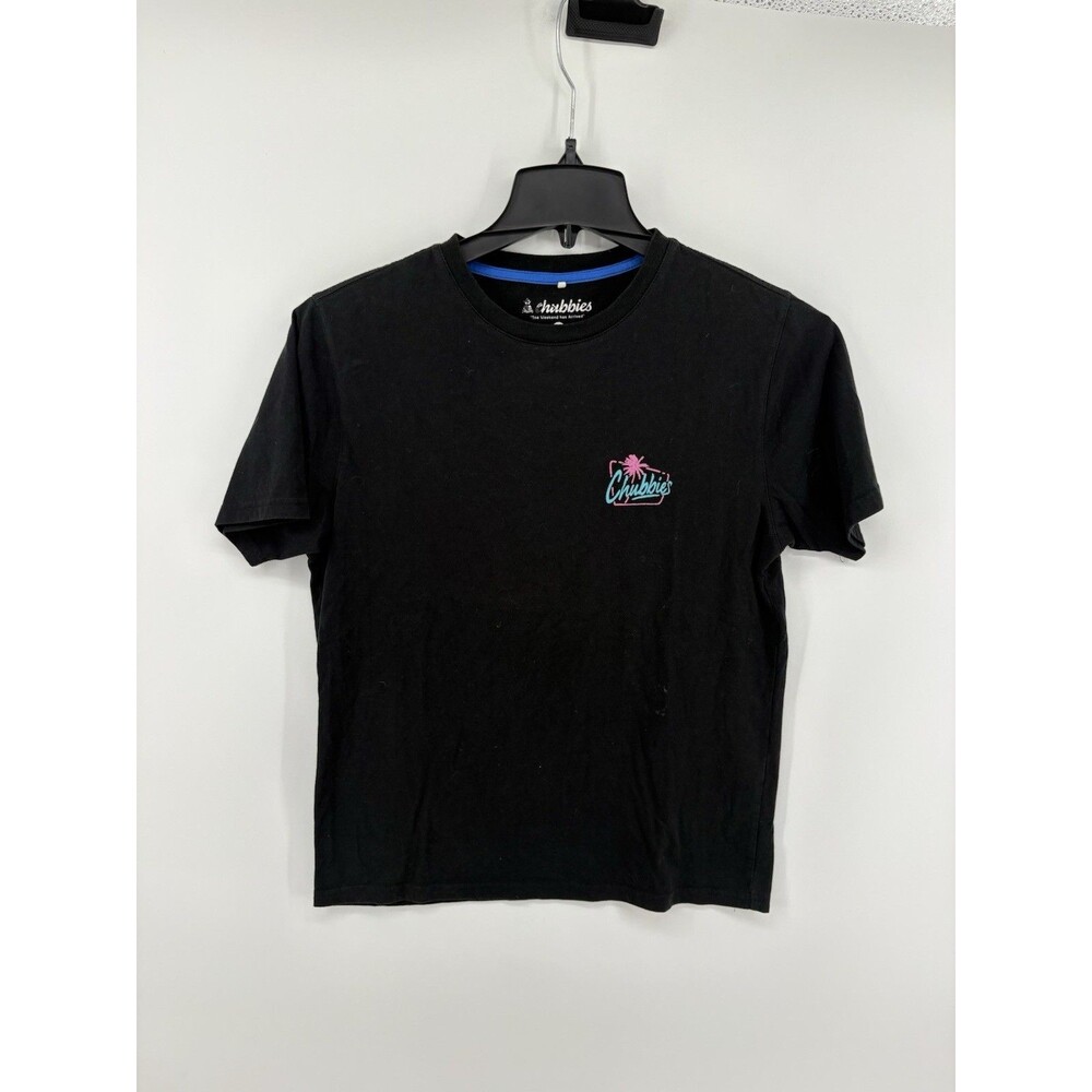 Chubbies Men’s Black Graphic T-Shirt Chubbies Beach Club Size Small